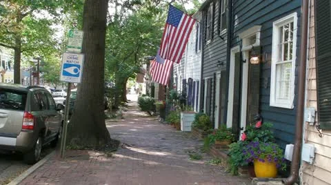 Colonial Village Stock Footage 12123377