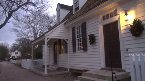 Colonial Williamsburg House 動画素材 47854253
