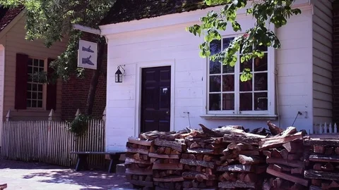 Colonial Williamsburg Shoe Maker Stock Footage 72220393