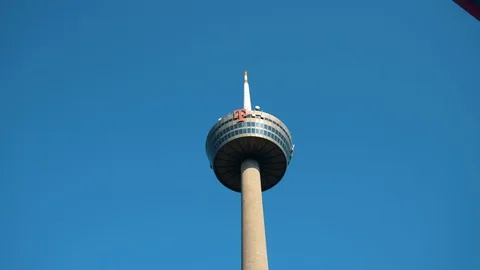 Colonius Televsion Tower Of Cologne Stock Footage 96520889