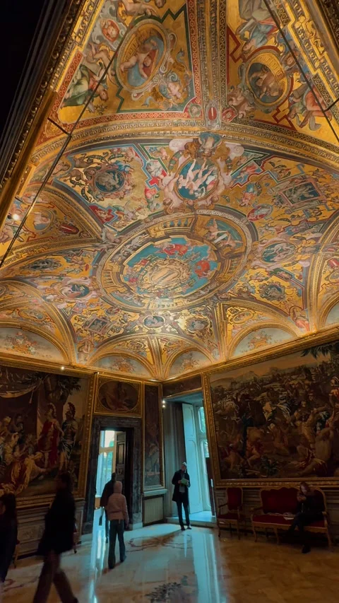 Colonna Palace Rooms 2 Video stock 336007622