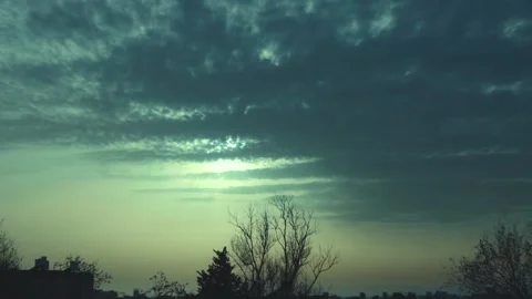 COLONNA SUNSET OVER ROOFTOPS TIMELAPSE 3 库存影片 151113751