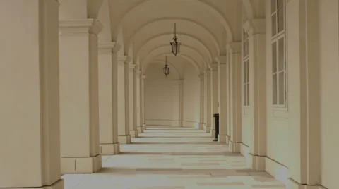 Colonnade 4K -  Medium Long Shot - Schönbrunn | Vienna Video stock 39160943