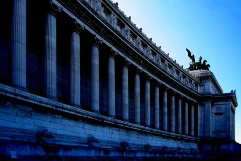 Colonnade at a monument Stock Photos