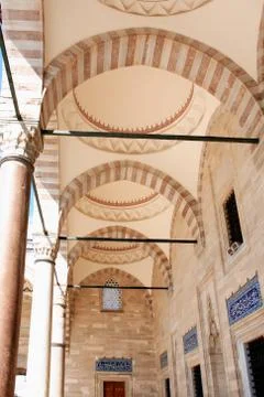 Colonnade In Mosque Stock Photos
