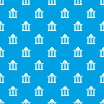 Colonnade pattern seamless blue Illustrazione stock