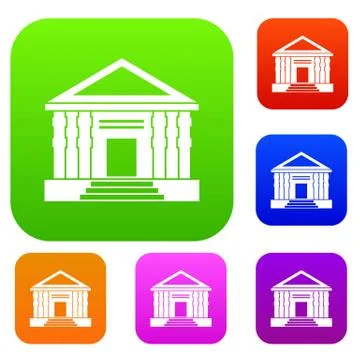 Colonnade set collection Stock Illustration
