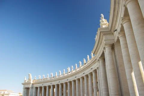 Colonnade side Stock Photos