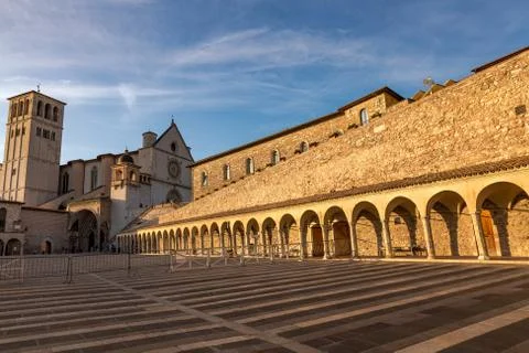 Colonnade of the square Stock Photos