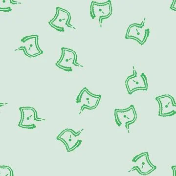 Colonoscopy examination glyph seamless pattern Illustrazione stock