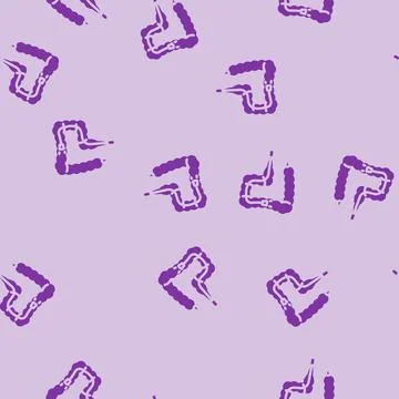 Colonoscopy examination glyph vector seamless pattern Stock Illustration