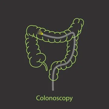 Colonoscopy logo vector icon design Stock Illustration