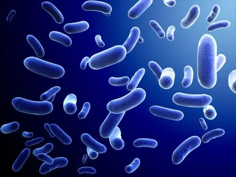 Colony of bacteria Stock Illustration