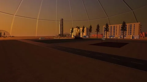 Colony on Mars Video stock 211686420