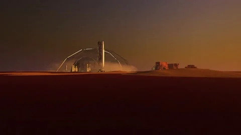 Colony on Mars Stock-Footage 211688215