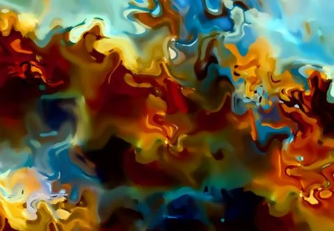 Color abstract background. flame structure. Computer collage. Earth Concept. Illustrazione stock