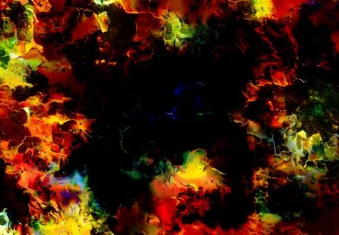 Color abstract background. flame structure. Computer collage. Earth Concept. Stock Illustration