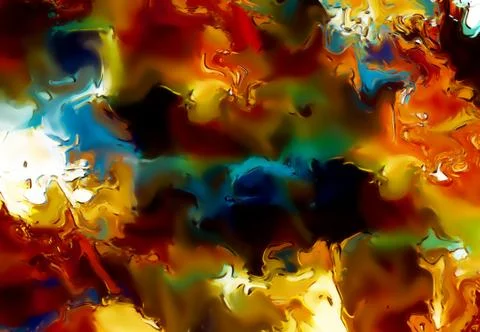 Color abstract background. flame structure. Computer collage. Earth Concept. Illustrazione stock