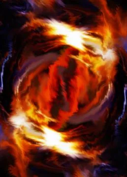 Color abstract background. Lava structure. Computer collage. Earth Concept Illustrazione stock