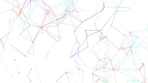 Color abstract geometry background looping Video stock 73879537