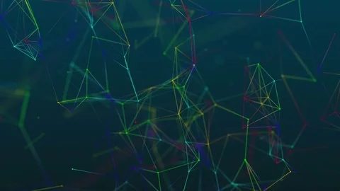 Color abstract geometry background looping Video stock 73880333