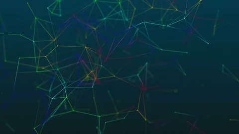 Color abstract geometry background looping Stock Footage 73880463