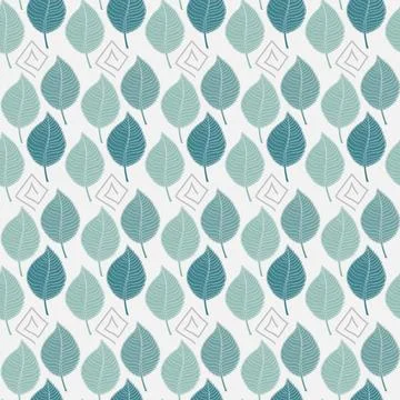 Color abstract leafs Seamless pattern with abstract autumn leaves in green... 스톡 사진