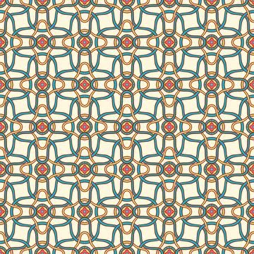 Color abstract pattern with small flowers Stock Illustration