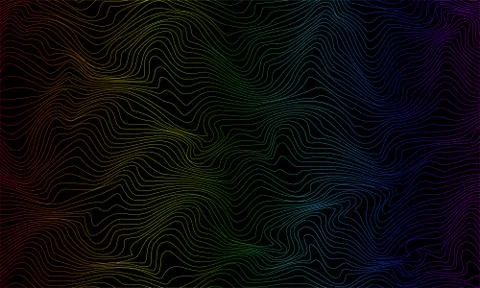 Color abstract pattern with waves Stock Illustration