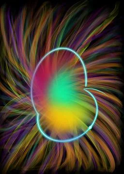 Color abstraction background. Pattern Space theme. Stock Illustration