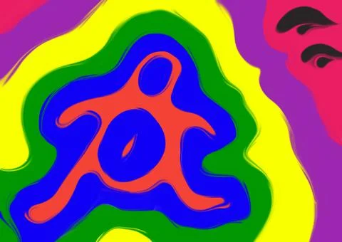 Color abstraction. Stock Illustration