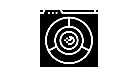 Color accessibility ux ui design glyph icon animation Stock Footage 326150224