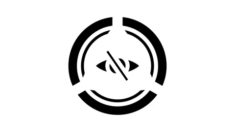 Color accessibility ux ui design glyph icon animation Stock Footage 326741578