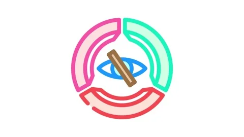 Color accessibility ux ui design color icon animation Stock Footage 327265359