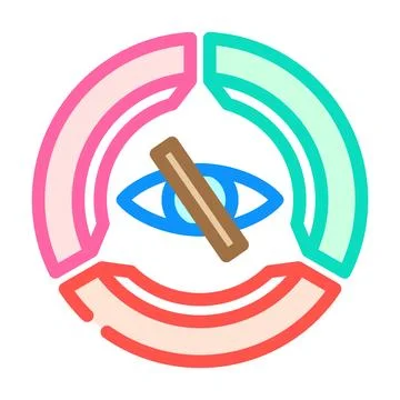 Color accessibility ux ui design color icon vector illustration Stock Illustration