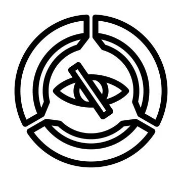Color accessibility ux ui design line icon vector illustration 스톡 일러스트