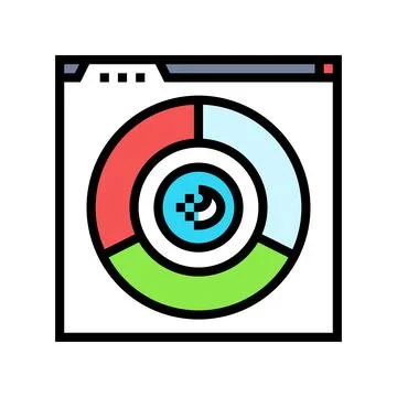 Color accessibility ux ui design color icon vector illustration Illustrazione stock