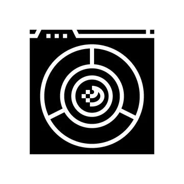 Color accessibility ux ui design glyph icon vector illustration Illustrazione stock