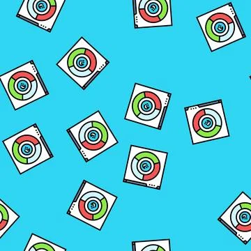 Color accessibility ux ui design vector seamless pattern Stock Illustration