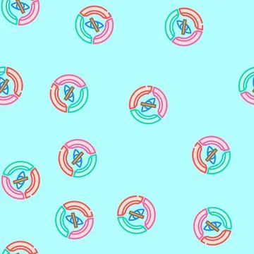 Color accessibility ux ui design vector seamless pattern 스톡 일러스트