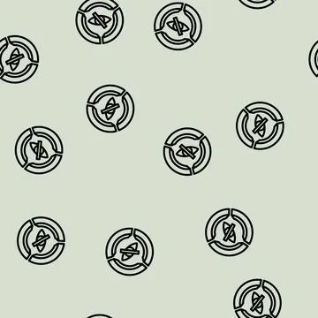 Color accessibility ux ui design line vector seamless pattern 스톡 일러스트