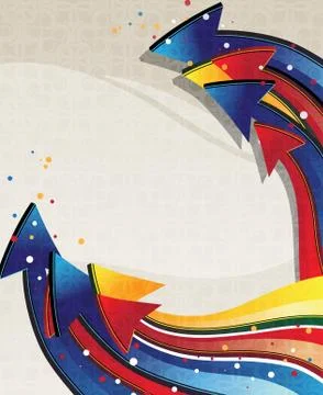 Color arrows Stock Illustration