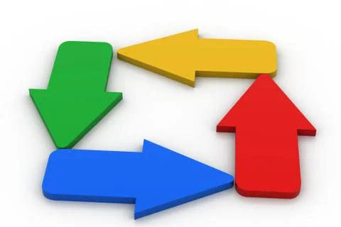 Color arrows Free Stock Illustration