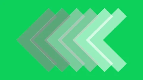 Color arrows or pointer icon loop animation. directional swipe icon on gree.. Stock Footage 293261505