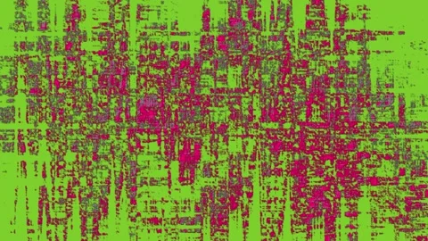 Color art from offset charts, colored ultra pink highlights on green Stock Footage 109630071