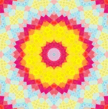 Color background with abstract mosaic 库存插图