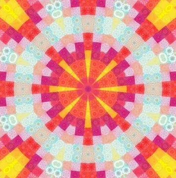 Color background with abstract mosaic Stock Illustration