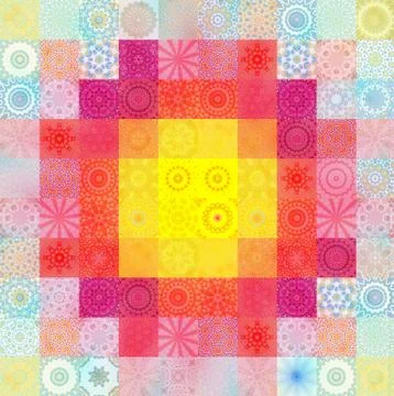 Color background with abstract mosaic Stock Illustration