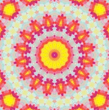 Color background with abstract mosaic 库存插图