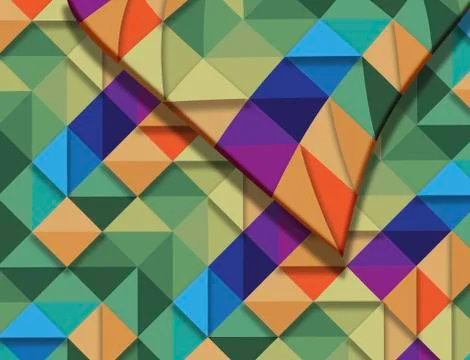 This is a color background image in a quilt pattern to be used as a graphics Illustrazione stock